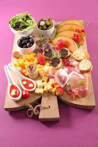 Assorted Snack Buffet Food — Stock Photo, Image