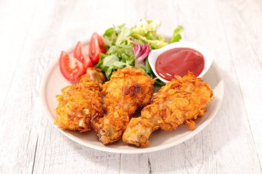 soslu kızarmış tavuk budu