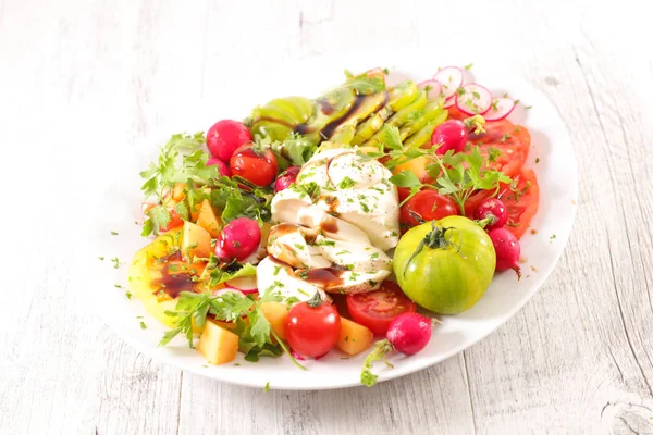 Tomato Salad Mozzarella — Stock Photo, Image