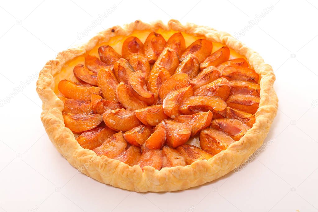 Appetizing homemade apricot pie