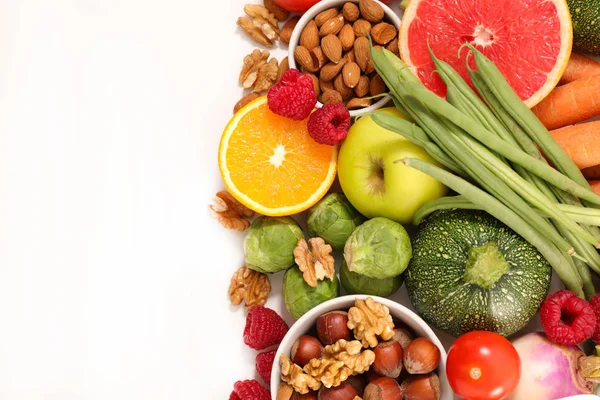 Alimenti Salutari Frutta Verdura — Foto Stock