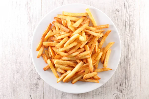 lezzetli Fransız plaka üzerinde kızarmış