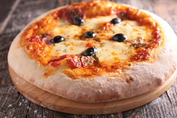 Pizza Cheese Olive — Stock Photo, Image