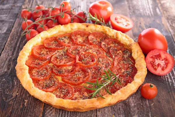 Quiche Tomate Com Alecrim — Fotografia de Stock