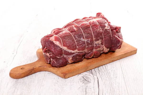 Carne Bovino Crua Bordo — Fotografia de Stock