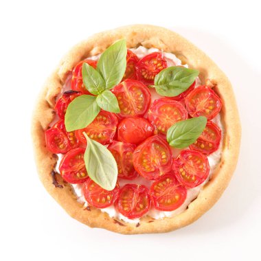 domates salçası ricotta ve fesleğen ile