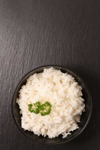 Bowl Rice Background Close — Stock Photo, Image