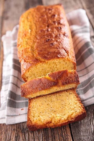 Lemon Cake Loaf Cake — Stock Photo, Image