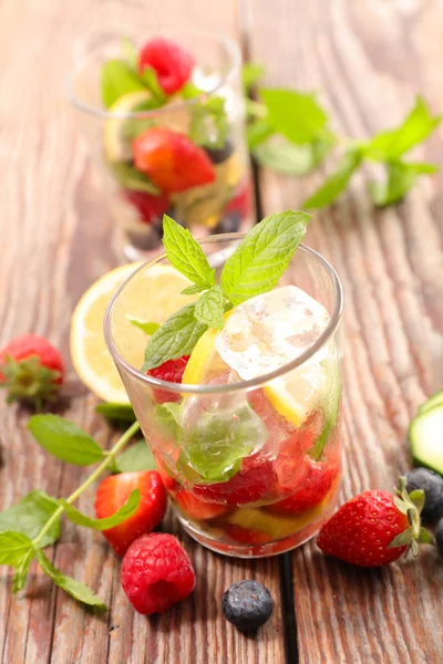 Detox Water Fruits Background — Stock Photo, Image