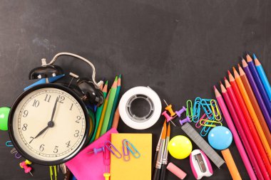 Okul çalışma kaynağı. geri okul kavramı