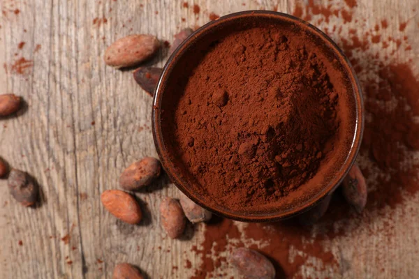 Cacao Polvo Vista Superior — Foto de Stock