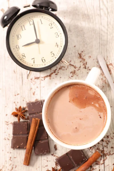 Leche Con Cacao Alarma — Foto de Stock