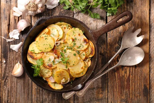 ızgara patates dilimleri yakın çekim