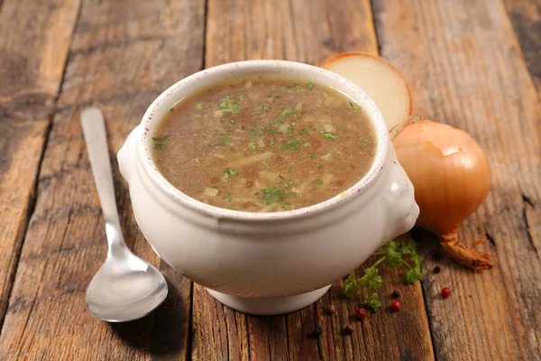 Cuenco Sopa Cebolla Francesa —  Fotos de Stock