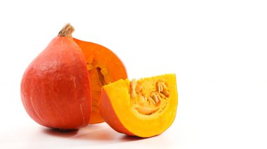 Beyaz arkaplanda kabak izole