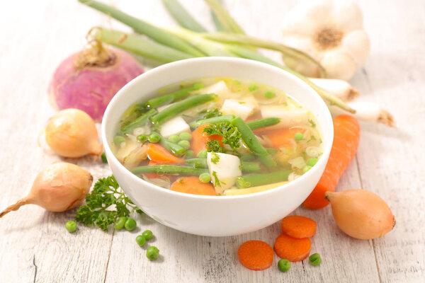 soup with healthy ingredients