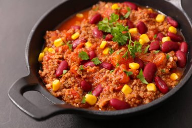 Chili con carne metalik kase