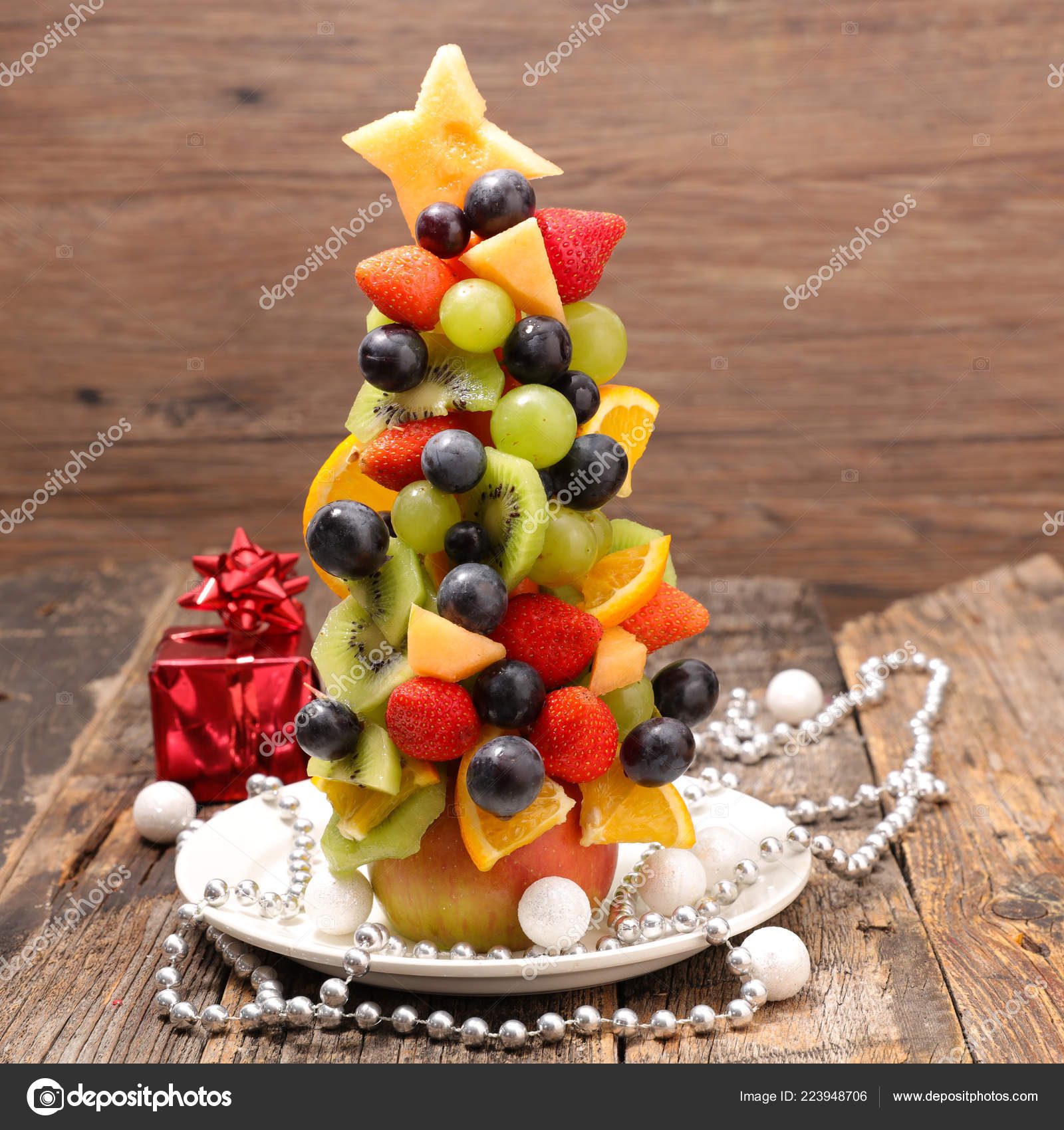 Festive Sweet Fir Tree Fruit Decoration Christmas Royalty Free Photo Stock Image By C Studiom 223948706