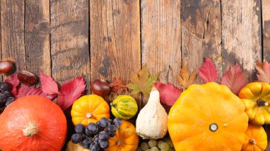 Renkli kabak çerçeve kümesi