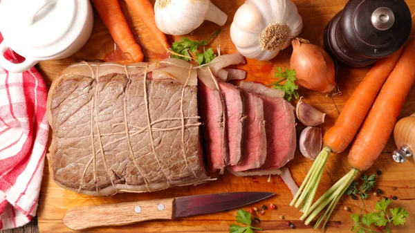 View Roast Beef Sauce Ingredient — Stock Photo, Image