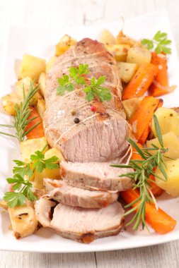 patates ve havuç ile dana rosto