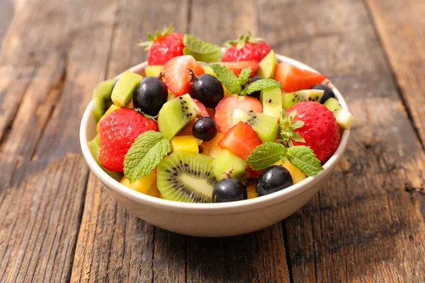 Vista Cerca Ensalada Frutas Mixtas — Foto de Stock