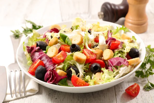 Close View Food Composition Mixed Vegetable Salad — Stock Photo, Image