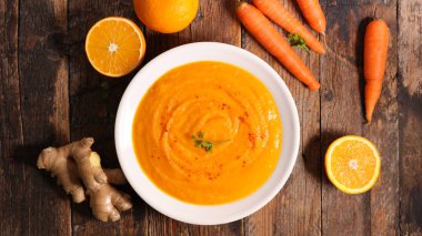 Havuç ve portakal çorbası.