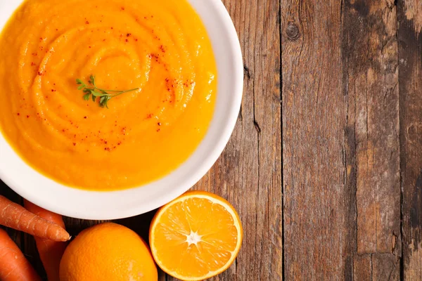 Морквяно Оранжевий Суп — стокове фото