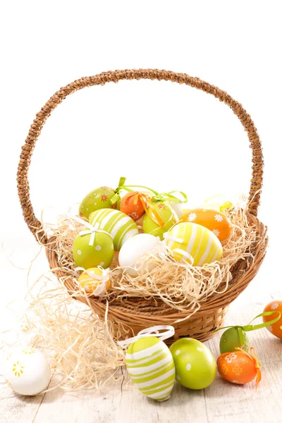 Close View Easter Egg Basket — Stok Foto