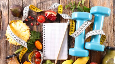 yukarıdan sağlıklı beslenme kavramı görüntülemek