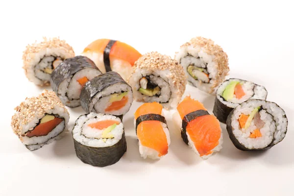 Auswahl Sushi Und Maki — Stockfoto