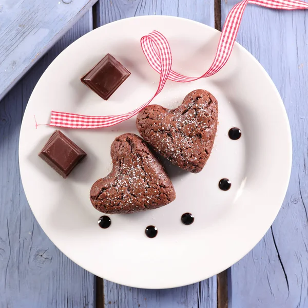 Torte Cioccolato San Valentino — Foto Stock