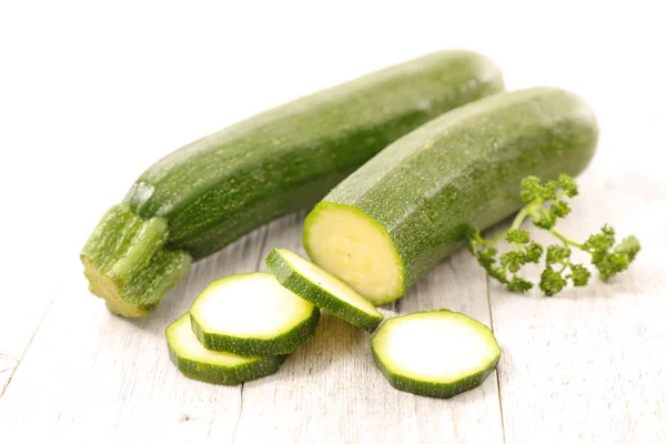 Fresh Zucchinis Table Slices — Stock Photo, Image