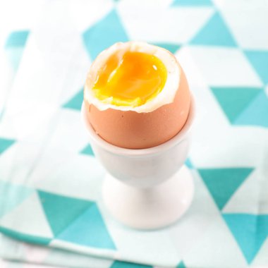 Stand yumuşak haşlanmış yumurta