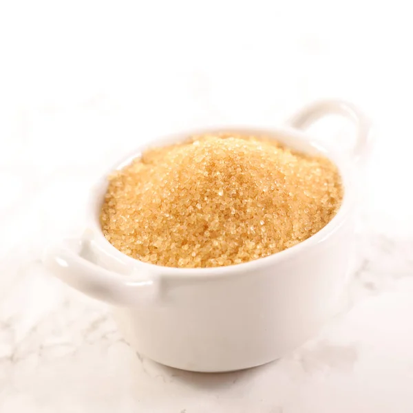 Brown Sugar White Bowl — Stock Photo, Image