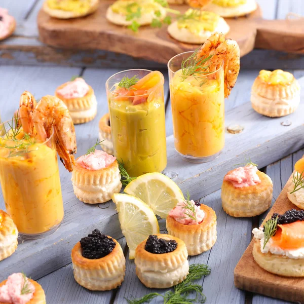 Assorted Caterer Dining Buffet — Stock Photo, Image