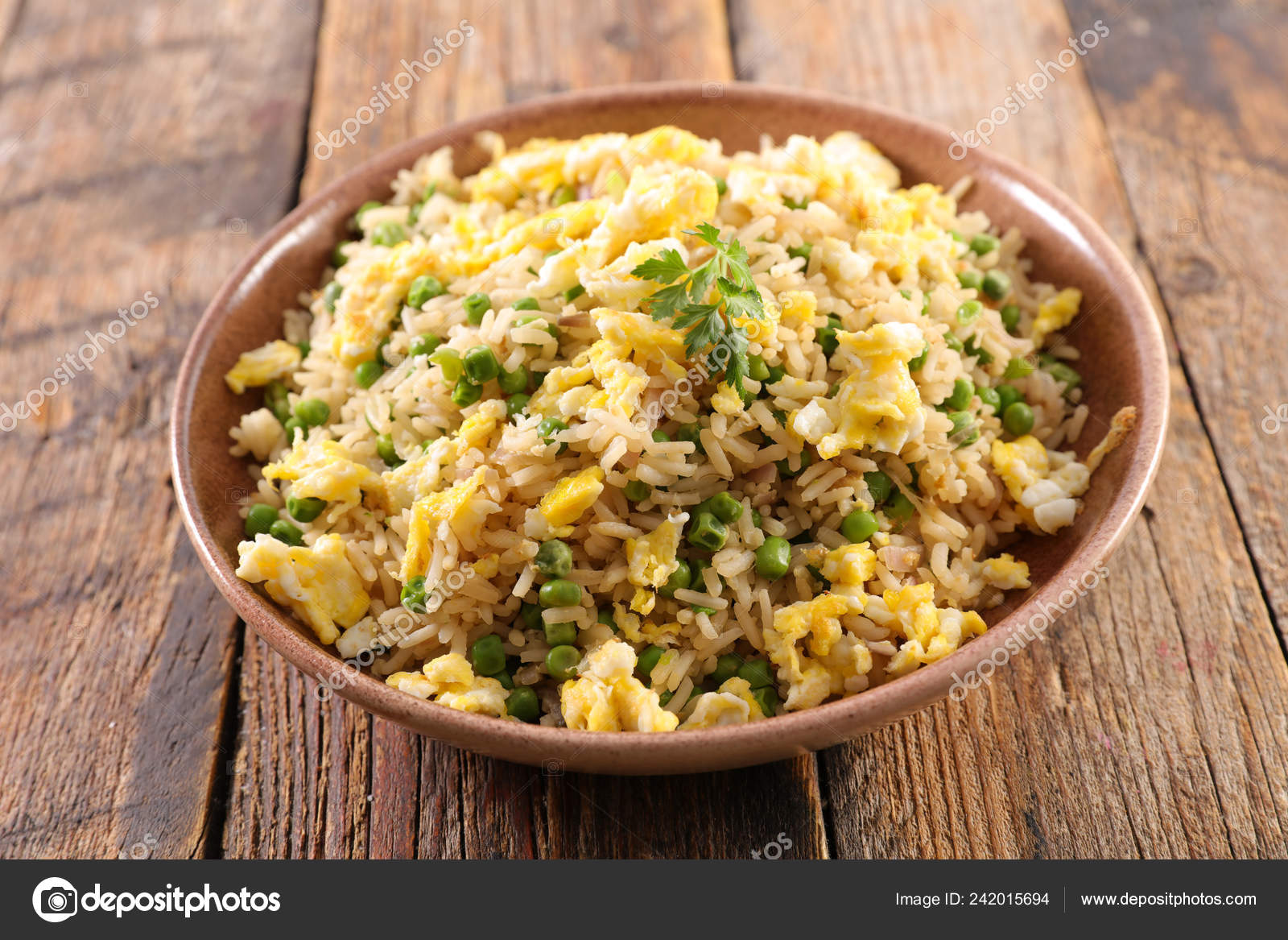 Rice Egg Pea — Stock Photo © studioM 242015694