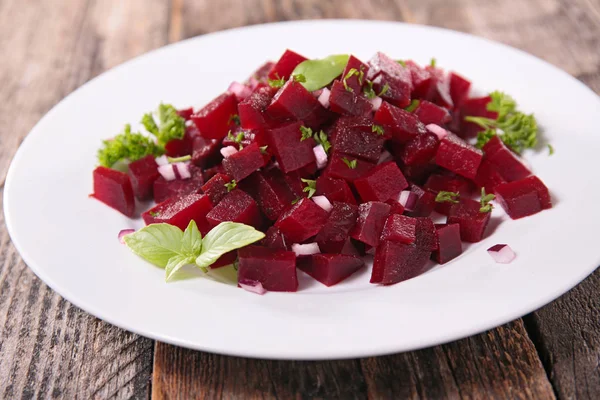 Salada Beterraba Com Manjericão — Fotografia de Stock