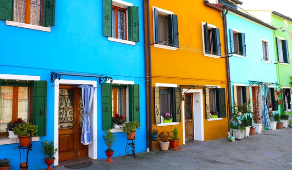Burano Maison Traditionnelle Multicolore Italie — Photo
