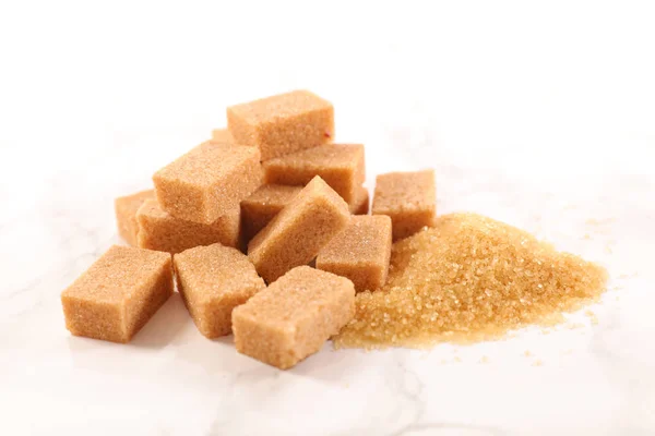 Bruine Suiker Ingrediënt Close Weergave — Stockfoto