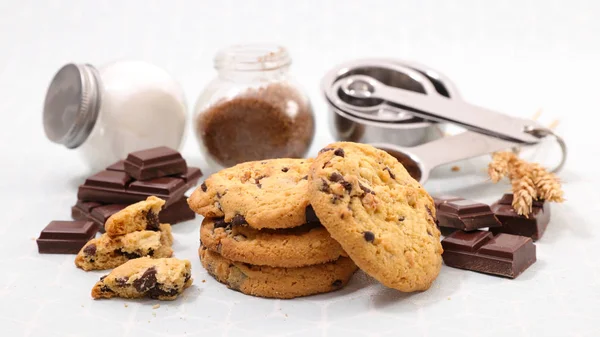 Koekjes Met Chocolade Chip — Stockfoto