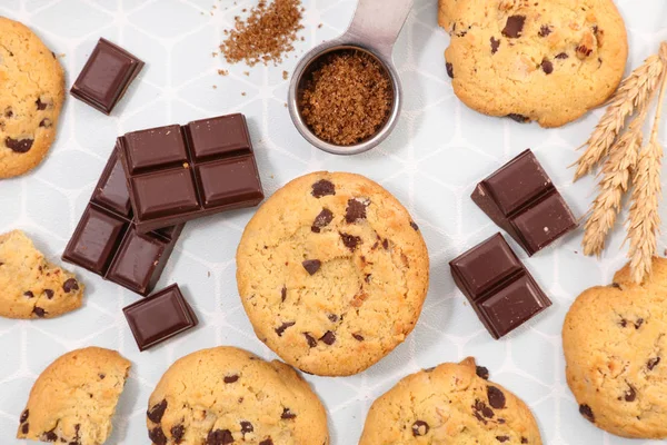 Sušenky Čokoládou — Stock fotografie