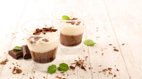 Crema Chocolate Con Batido —  Fotos de Stock