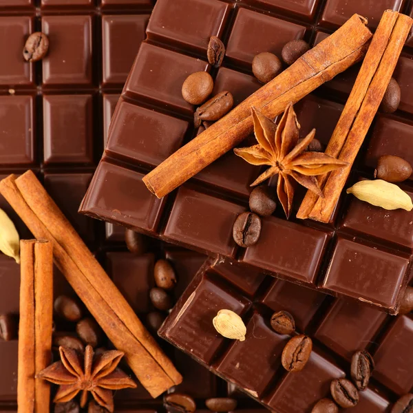 Čokoláda Kořením — Stock fotografie