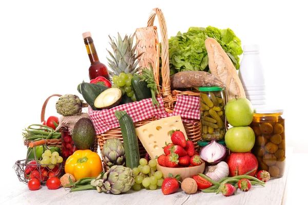 Λαχανικά Ποικιλία Φυτικό Τυρί Και Διατήρηση — Φωτογραφία Αρχείου