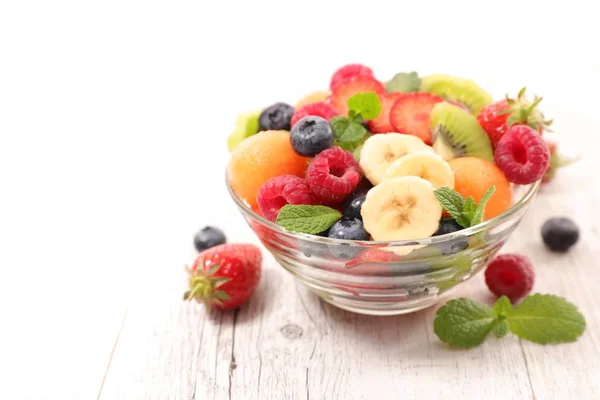 Tigela Salada Frutas — Fotografia de Stock