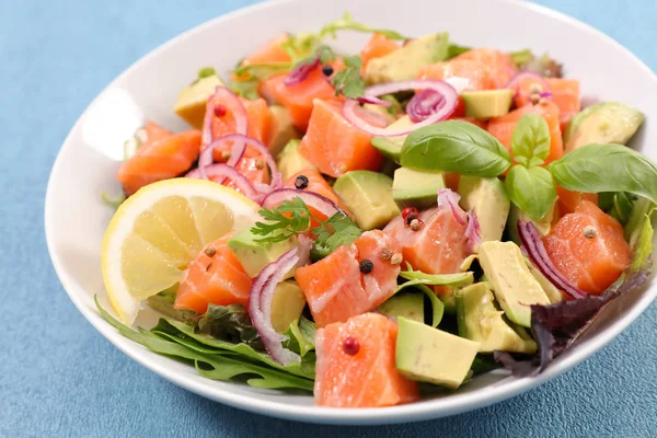 Avocado Salmone Lattuga — Foto Stock