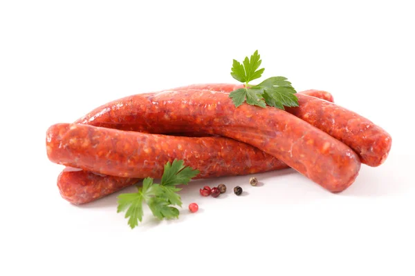Sausage Isolated White Background — Stock Photo, Image