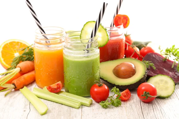 Gemüsesaft Gesundes Sommergetränk — Stockfoto